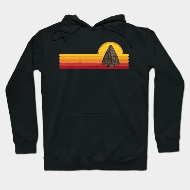 Arrowhead Collecting Ancient Archery Vintage Look Hoodie by MarkusShirts